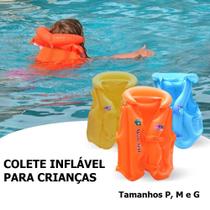 Boia Colete Infantil Inflável Salva Vidas Praia Piscina Crianças Bebês Natação Flutuador