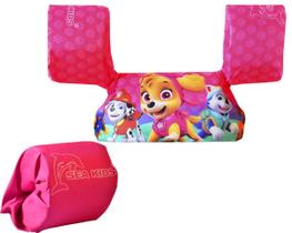 Boia colete salva-vidas infantil sea kids braço e peitoral pat masc