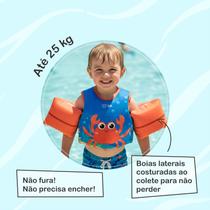 Boia Colete SalvaVidas Infantil Flutuador Não Fura Até 25kg Kids Segurança para Piscina e Praia Várias Estampas Boia Colete SalvaVidas Infantil Flutuador Não Fura Até 25kg Kids Segurança para Piscina e Praia Várias Estampas