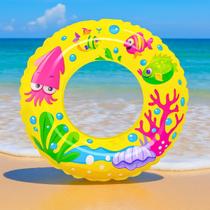 Boia Criança Infantil Inflável Praia Piscina Estampa Fundo Do Mar 60cm