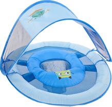 Boia de Bebê para Piscina com Proteção Solar e Estampa Monstro Marinho Azul - 34'L x 30'W x 20.5'H