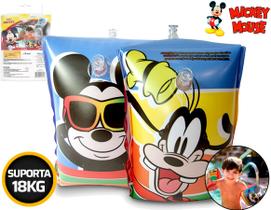 Boia De Braço 18x14cm Do Mickey Inflável Até 18kg Boia De Braço 18x14cm Do Mickey Inflável Até 18kg