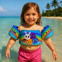 Boia de Braço Colete Infantil para Nadar Praia Piscina Estampa Bolinhos Desenho Infantil Boia de Braço Colete Infantil para Nadar Praia Piscina Estampa Bolinhos Desenho Infantil