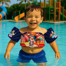 Boia de Braço Colete Infantil para Nadar Praia Piscina Estampa Desenho Infantil Mundo Musical