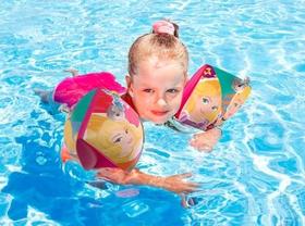 Boia de Braço Inflável Infantil Princesas Disney 18X14CM