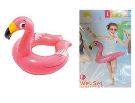 Boia De Cintura Bote Infantil Flamingo 3 á 6 anos Intex