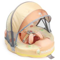 Bóia de natação HECCEI Mambobaby com dossel para 3-24 meses amarela