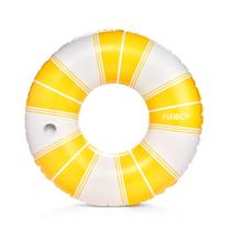 Bóia de piscina inflável FUNBOY Giant Vintage Yellow 48" Bóia de piscina inflável FUNBOY Giant Vintage Yellow 48"