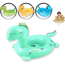 Boia Dinossauro Com Alça e Fralda Infantil Piscina Mar