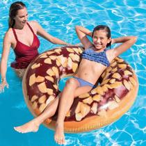 Boia Donut de Chocolate Inflável - Grande - INTEX