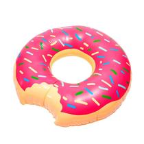 Boia Donut para piscina cor Rosa 60cm de diâmetro PVC