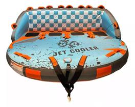 Boia Esportiva Inflável Rebocável 4 Pessoas Jet Cooler Boia Esportiva Inflável Rebocável 4 Pessoas Jet Cooler