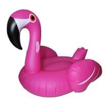 Boia Flamingo Gigante 1,40 X 1,32m Inflavel Piscina Verão Rose