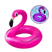 Boia Flamingo Rosa Led Inflável P/ Piscina Praia 106cm