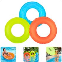 Boia Infantil Adulto Criança Redonda Cintura Inflável Neon Praia Piscina Pool Party 76cm Boia Infantil Adulto Criança Redonda Cintura Inflável Neon Praia Piscina Pool Party 76cm