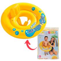 Boia Infantil Baby Meu Primeiro Bote Amarelo Para Bebê Intex