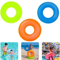 Boia Infantil Cintura Criança Adulto Praia Piscina Cores Neon 76cm