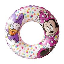 Boia Infantil Circular para Piscina Praia Minnie Inflável 56 cm - Etitoys