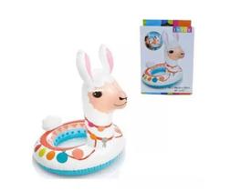 Boia Infantil inflável De Cintura com Cabeça Lhama Intex