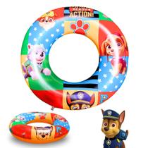 Boia Infantil Personagem Praia Piscina Decoração Segura 70cm Patrulha Canina