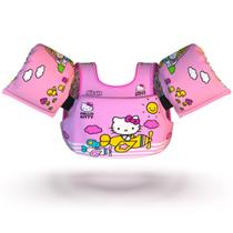 Boia Infantil praia piscina menina 2 em 1 com Colete Salvas Vidas Estampas Divertidas Segura e Certificada HELLO KITTY