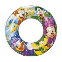 Boia Infantil Praia Piscina Redonda Inflável para Crianças Mickey e Amigos Bestway 48cm