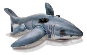 Boia Infantil Tubarão Inflável Realista Resistente Para Piscina