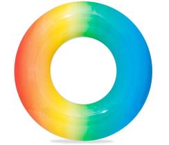 Boia Inflável Arco Irís Redonda P/ Piscina C/ 91 Cm Bestway