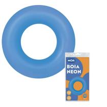 Boia Inflavel Azul Neon 90 Cm Cores Piscina Praia Redonda