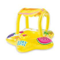 Boia Inflável Baby Bote Kiddie com Cobertura Frutas - Intex Boia Inflável Baby Bote Kiddie com Cobertura Frutas - Intex