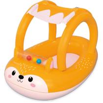 Boia Inflável Bote Infantil Raposinha 45KG 94X66CM com Proteção Solar