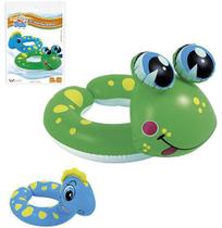 Boia Inflável Circular Com Fenda Estampa Animais Wellmix Boia Inflável Circular Com Fenda Estampa Animais Wellmix