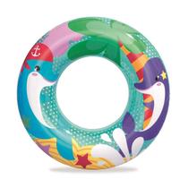 Boia Inflável Circular de 51cm Infantil Seres do Mar Bestway