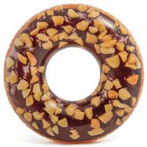 Boia Inflável Circular Donuts Gigante Rosquinha Chocolate para Piscina 114 cm Intex
