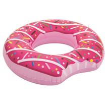 Boia Inflável Circular Donuts Rosa Bestway 36118