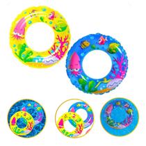 Boia inflavel circular fundo do mar srt cor 60cm Boia inflavel circular fundo do mar srt cor 60cm