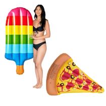 Boia Inflável Colchão Gigante Piscina Picolé Pizza Abacaxi Praia - Summer Verão