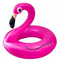 Boia Inflável De Flamingo Rosa C/ Led Importway Para Piscina