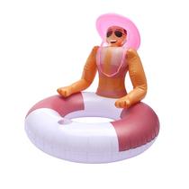 Bóia inflável de piscina NPW Drinking Buddies Rodeo Cowboy Bóia inflável de piscina NPW Drinking Buddies Rodeo Cowboy