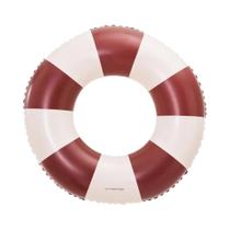 Boia Inflável De PVC Listrada, Acessório De Verão Para Praia E Piscina, Flutuante Retro E Espesso Boia Inflável De PVC Listrada, Acessório De Verão Para Praia E Piscina, Flutuante Retro E Espesso