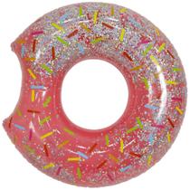 Boia Inflável Donut com Glitter Circular Summer Waves