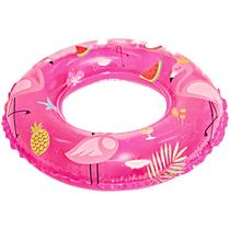 Boia Inflável Flamingo Infantil 50Cm Redonda Piscina Praia Material Reforçado Para Evitar Furos Brinquedo Kids Criança - Atrio