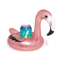Boia Inflável Flamingo Porta Bebidas Copo Bestway Fashion