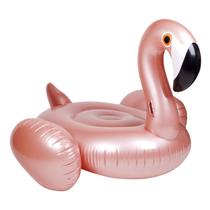 Boia Inflável Flamingo Rose Gold Luxo - Fluthua