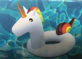 Boia Inflável Flutuante Unicórnio Adulto Grande XL 170 cm