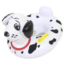 Boia Inflável Infantil Cachorro Verão Piscina Dálmatas Bote