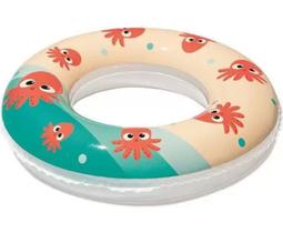 Boia inflável infantil circular estampada Belfix 53cm x 12cm Boia inflável infantil circular estampada Belfix 53cm x 12cm