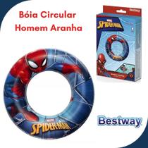 Boia Inflável Infantil Circular Homem Aranha 56cm Bestway Boia Inflável Infantil Circular Homem Aranha 56cm Bestway