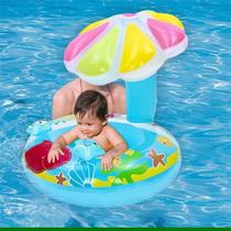 Boia Inflável infantil Cobertura Coqueiro Cogumelo Protege Bebê Do Sol - Snel
