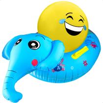 Boia Inflável Infantil De Animal Piscina Com Bola de Vinil Inflável Grande Kit Boia Inflável Infantil De Animal Piscina Com Bola de Vinil Inflável Grande Kit